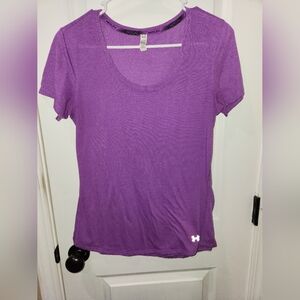 Under Armour Purple Fitted Short Sleeve T-Shirt
